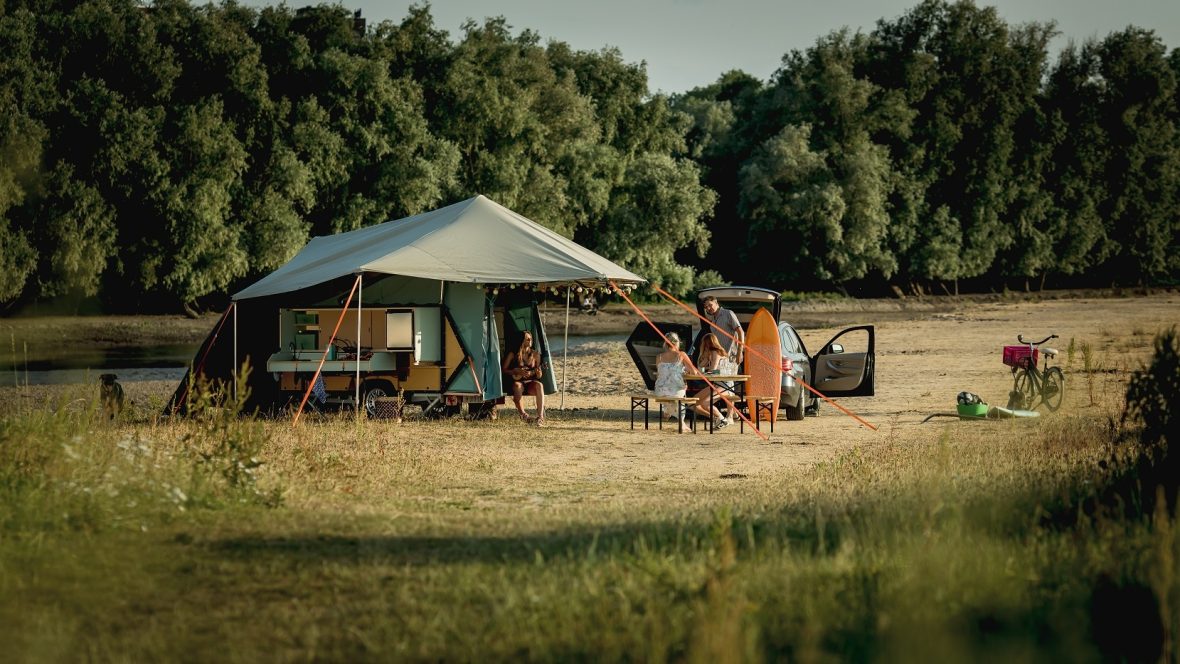 Tenttrailer vouwwagen verzekering afbeelding