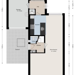 De Karekiet 3, 7701 ML Dedemsvaart - Plattegrond 1