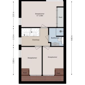 De Karekiet 3, 7701 ML Dedemsvaart - Plattegrond 2