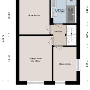 Boekweitstraat 47, 7701 VR Dedemsvaart - Plattegrond 2