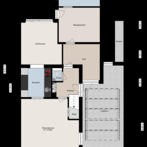 Boekweitstraat 47, 7701 VR Dedemsvaart - Plattegrond 1