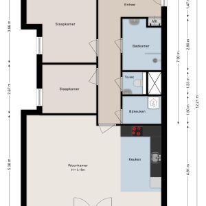 Julianastraat 116, 7701 GP Dedemsvaart - Plattegrond 1