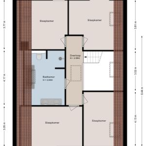 Langshelling 7, 7702 DD Dedemsvaart - Plattegrond 2
