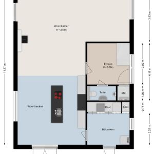 Langshelling 7, 7702 DD Dedemsvaart - Plattegrond 1