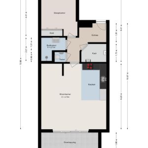 Burgemeester Oprellaan 1 a, 7691 BE Bergentheim - Plattegrond 1