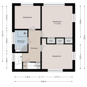 Langewijk 33, 7701 AA Dedemsvaart - Plattegrond 2