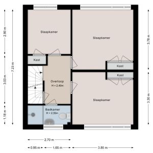 Zwaluwstraat 12, 7771 AS Hardenberg - Plattegrond 2