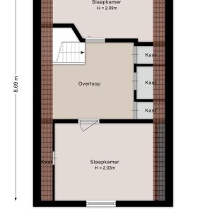 Zwiersstraat 63, 7701 EL Dedemsvaart - Plattegrond 2