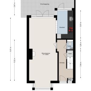Van Haeringenstraat 56, 7701 CS Dedemsvaart - Plattegrond 1