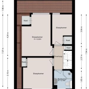 Van Haeringenstraat 56, 7701 CS Dedemsvaart - Plattegrond 2