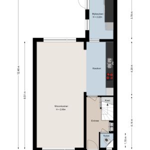 Eiberweg 14, 7701 VE Dedemsvaart - Plattegrond 1