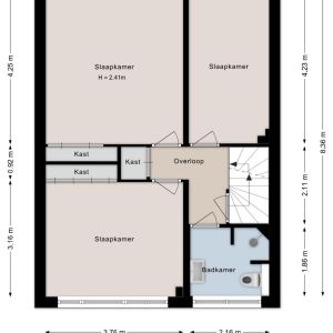 Eiberweg 14, 7701 VE Dedemsvaart - Plattegrond 2