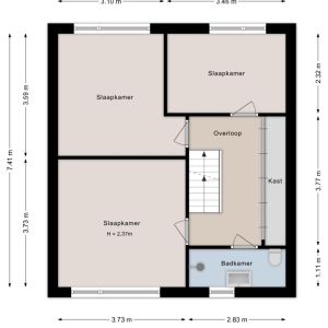 Meteoorlaan 8, 7771 EB Hardenberg - Plattegrond 2
