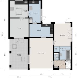 De Hoge Esch 47, 7783 CB Gramsbergen - Plattegrond 1
