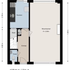 Diepenbrockstraat 20, 7701 TE Dedemsvaart - Plattegrond 1