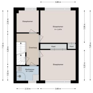 Diepenbrockstraat 20, 7701 TE Dedemsvaart - Plattegrond 2