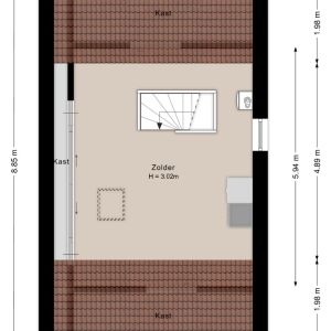 Van der Brugghenstraat 20, 7691 DE Bergentheim - Plattegrond 3