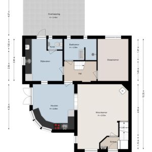 Haarweg 52, 7696 BB Brucht - Plattegrond 1