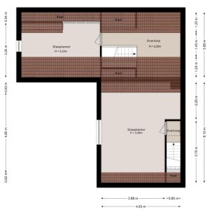Haarweg 52, 7696 BB Brucht - Plattegrond 2