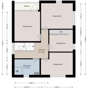 De Aak 76, 7701 LB Dedemsvaart - Plattegrond 2