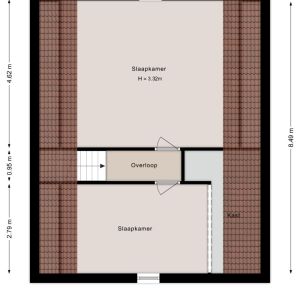 De Aak 76, 7701 LB Dedemsvaart - Plattegrond 3