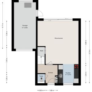 De Boksloot 20, 7776 CM Slagharen - Plattegrond 1