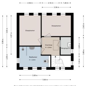 Van Kouwenborchstraat 23, 7773 CA Hardenberg - Plattegrond 2