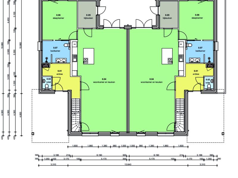 2 woningen Slagerswerf met slaap- en badkamer beneden,  - Foto 5