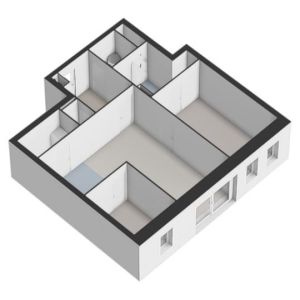 Appartement - type D,  - Plattegrond 2