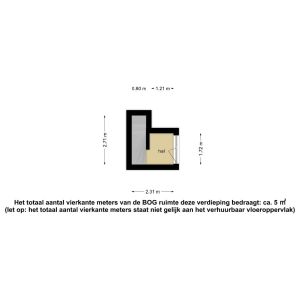 Markt 6, 7701 GV Dedemsvaart - Plattegrond 3