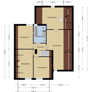 Wolter ter Haarstraat 7 b, 7707 CJ Balkbrug - Plattegrond 2