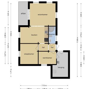 Elfde Wijk 42 cr84, 7797 HH Rheezerveen - Plattegrond 1