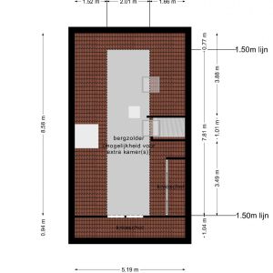 De Klaverzuring 13, 7701 MR Dedemsvaart - Plattegrond 3