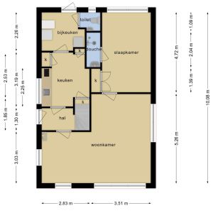 H.H. Schefferlaan 18, 7771 CW Hardenberg - Plattegrond 1