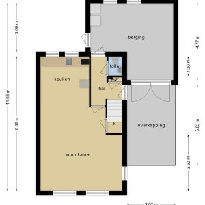 Akkermunt 22, 7772 LB Hardenberg - Plattegrond 1