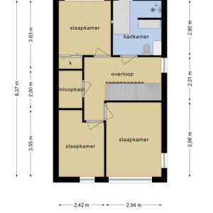 Van Sandickstraat 5, 7701 XE Dedemsvaart - Plattegrond 2
