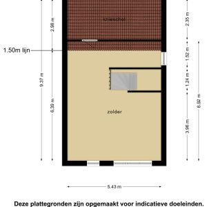 Van Sandickstraat 5, 7701 XE Dedemsvaart - Plattegrond 3