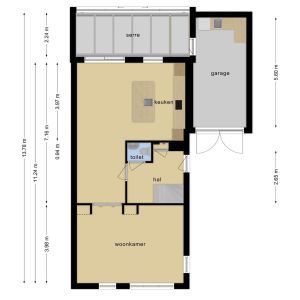 Van Sandickstraat 5, 7701 XE Dedemsvaart - Plattegrond 1