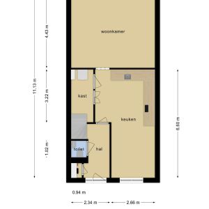 Takenshof 8, 7707 CX Balkbrug - Plattegrond 1