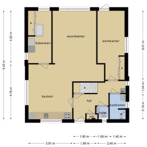 Rauwbloksweg 1, 7691 BS Bergentheim - Plattegrond 1