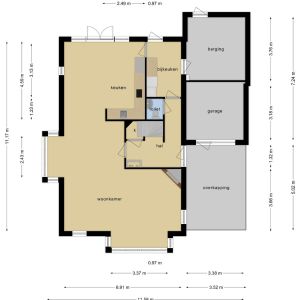 Klokkenbuil 13, 7773 AW Hardenberg - Plattegrond 1