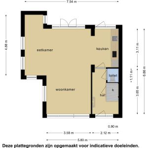 Beethovenstraat 43, 7701 TL Dedemsvaart - Plattegrond 1