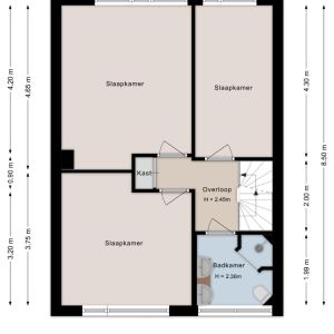 De Aak 49, 7701 LE Dedemsvaart - Plattegrond 2
