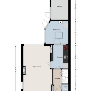J.C.J. van Speykstraat 6, 7772 ZC Hardenberg - Plattegrond 1