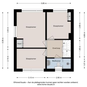 J.C.J. van Speykstraat 6, 7772 ZC Hardenberg - Plattegrond 2