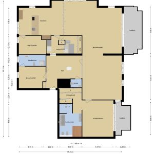 Willebrandt van Oldenburgstraat 7 b 5, 7772 AL Hardenberg - Plattegrond 1