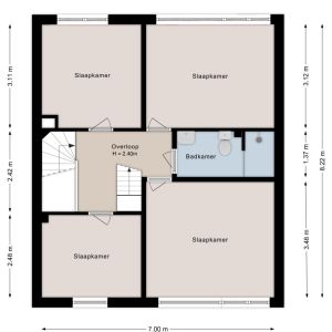 Vinkenstraat 16, 7771 AG Hardenberg - Plattegrond 2