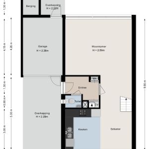 Nachtegaalstraat 15, 7771 CK Hardenberg - Plattegrond 1