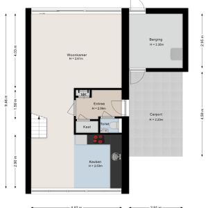 Nachtegaalstraat 13, 7771 CK Hardenberg - Plattegrond 1