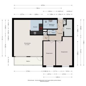 De Mulderij 121, 7772 HK Hardenberg - Plattegrond 1